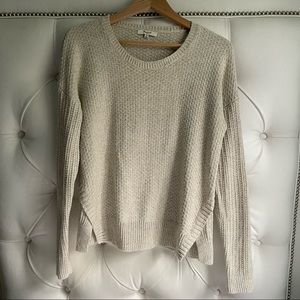 Madewell Texturemix Sweater in Cream